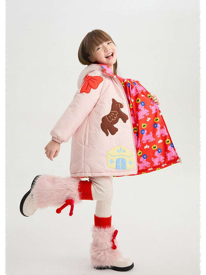 ショートコート・ジャケット・ジャンパー poco blush | Altay Scroll Reversible Cotton Coat ソイファイバー リバーシブル 中綿コート【mh0020016】