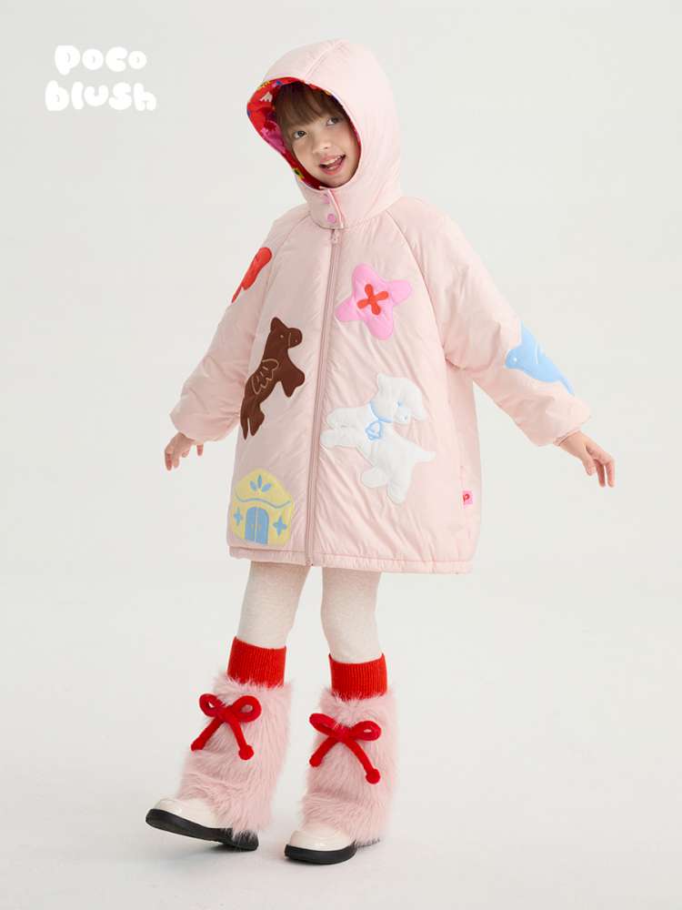 ショートコート・ジャケット・ジャンパー poco blush | Altay Scroll Reversible Cotton Coat ソイファイバー リバーシブル 中綿コート【mh0020016】