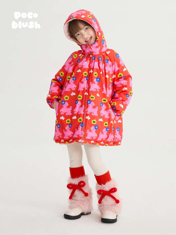 ショートコート・ジャケット・ジャンパー poco blush | Altay Scroll Reversible Cotton Coat ソイファイバー リバーシブル 中綿コート【mh0020016】