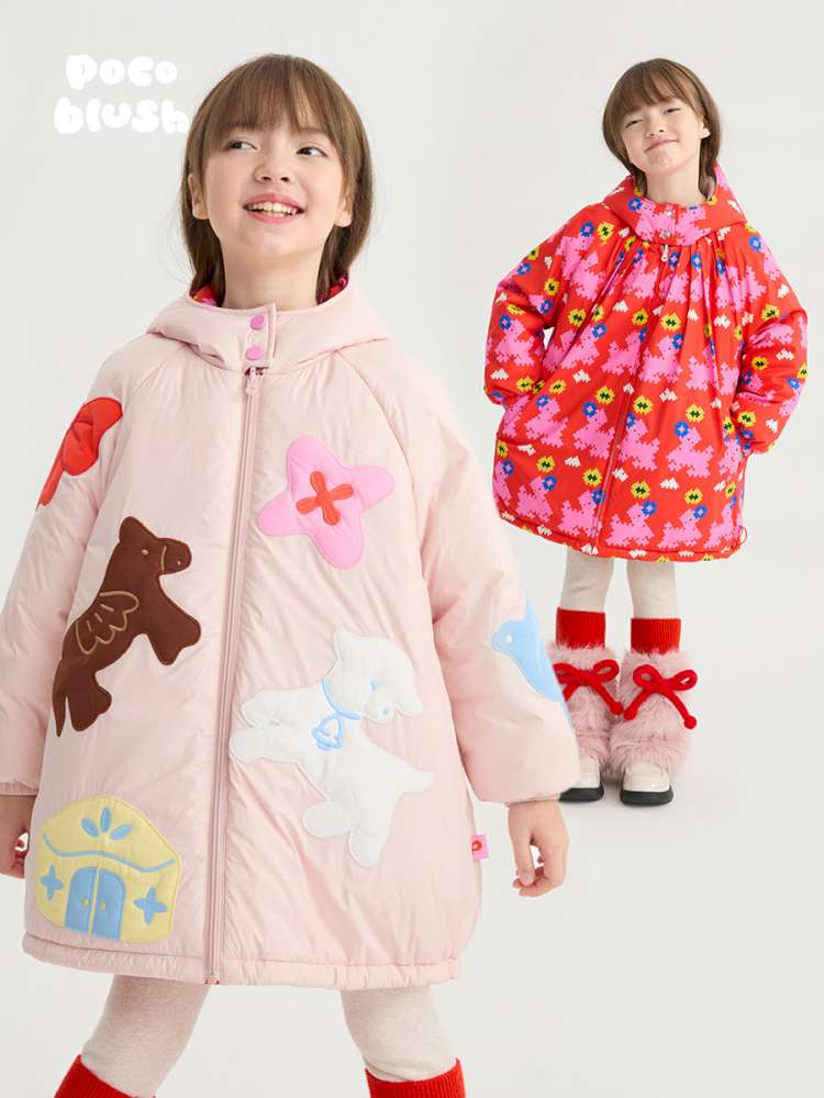 ショートコート・ジャケット・ジャンパー poco blush | Altay Scroll Reversible Cotton Coat ソイファイバー リバーシブル 中綿コート【mh0020016】