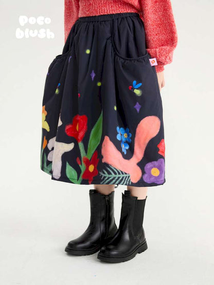 スカート poco blush | Altay Stars Soybean Cotton Skirt ソイファイバー 中綿 キルトスカート【mh0020007】