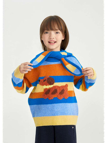 ニット・セーター poco blush | Baguette Puppy Striped Hooded Set パピー ボーダー ニットセット【mh0020028】