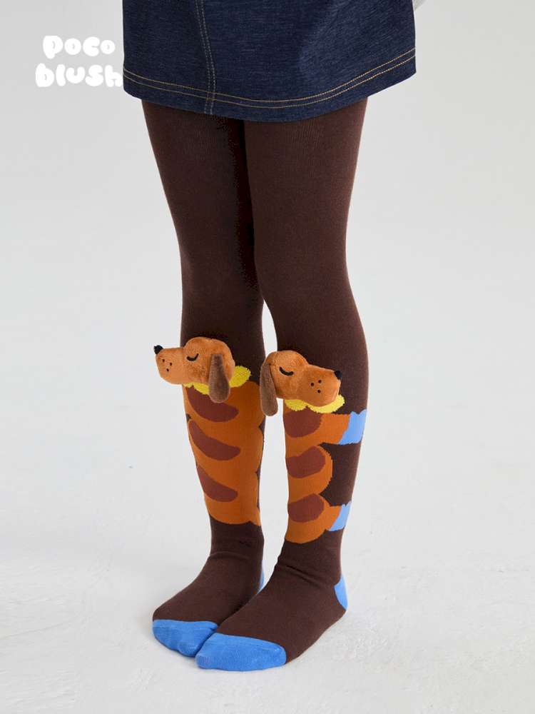 レギンスパンツ poco blush | Bread Puppy 3D Plush Leggings パピー 立体 ぬいぐるみ レギンス【mh0020000】