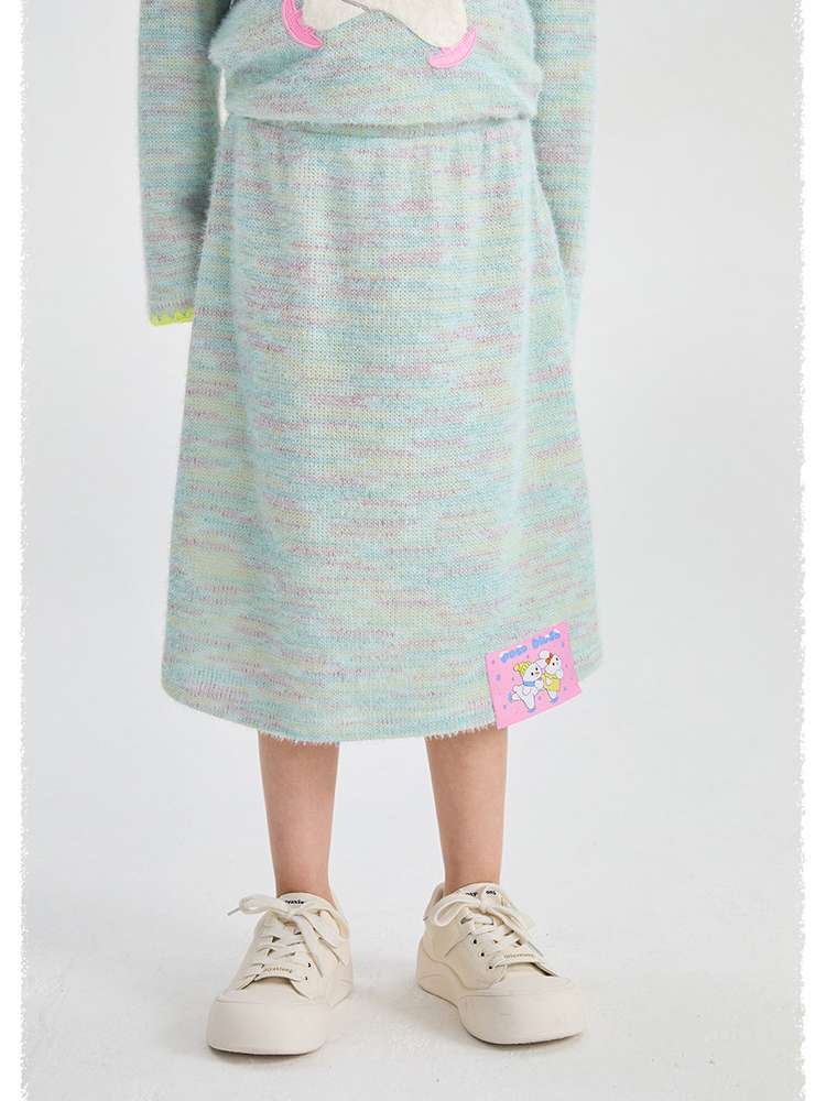 長袖セットアップ poco blush | Hooded Woolen Top Set ウール混 フーディー セットアップ【mh0020036】