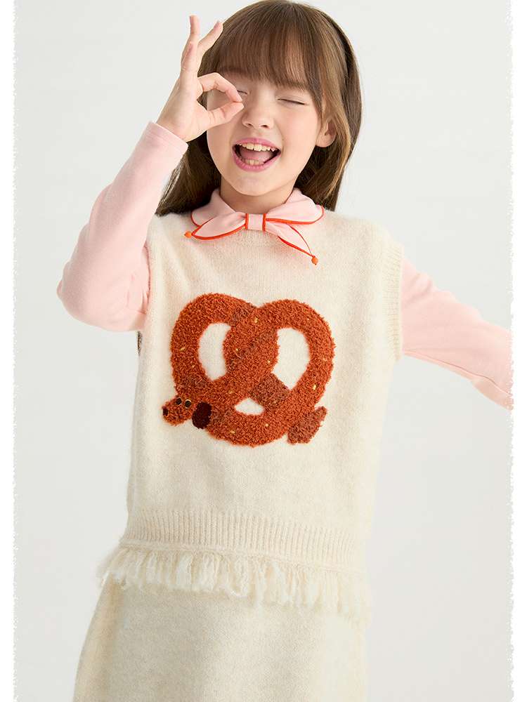 ベスト poco blush | Kink Bread Puppy Wool Vest パピー刺繍 ウール ニットベスト【mh0020026】