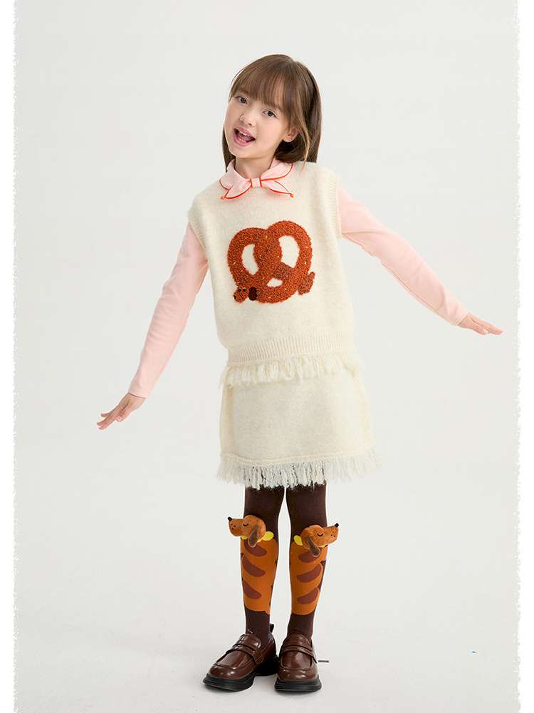 ベスト poco blush | Kink Bread Puppy Wool Vest パピー刺繍 ウール ニットベスト【mh0020026】