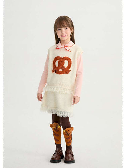 ベスト poco blush | Kink Bread Puppy Wool Vest パピー刺繍 ウール ニットベスト【mh0020026】