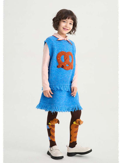 ベスト poco blush | Kink Bread Puppy Wool Vest パピー刺繍 ウール ニットベスト【mh0020026】