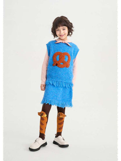 ベスト poco blush | Kink Bread Puppy Wool Vest パピー刺繍 ウール ニットベスト【mh0020026】