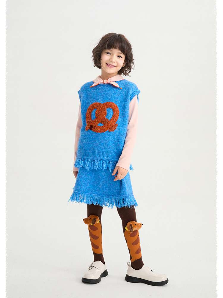 ベスト poco blush | Kink Bread Puppy Wool Vest パピー刺繍 ウール ニットベスト【mh0020026】