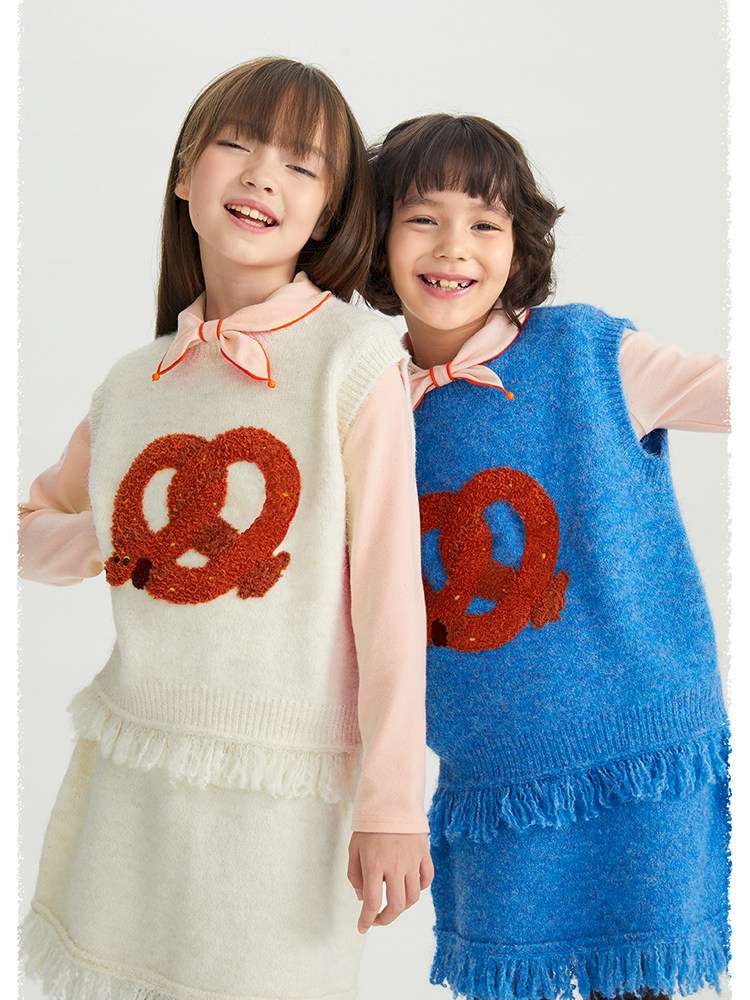 ベスト poco blush | Kink Bread Puppy Wool Vest パピー刺繍 ウール ニットベスト【mh0020026】