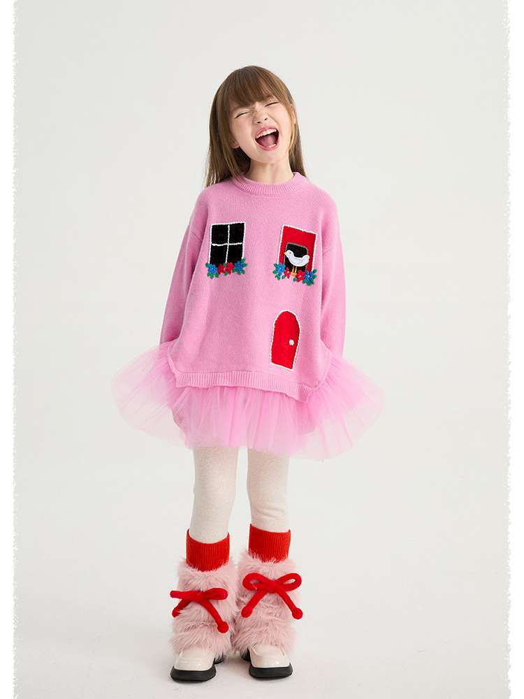 ベビーキッズその他アクセサリー poco blush | Lamb's Bow Plush Leg Warmers シープボア リボン レッグウォーマー【mh0020019】