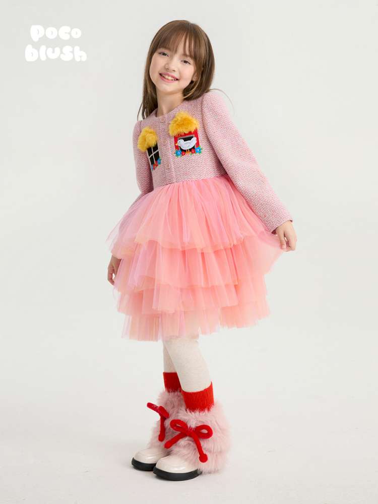 ベビーキッズその他アクセサリー poco blush | Lamb's Bow Plush Leg Warmers シープボア リボン レッグウォーマー【mh0020019】