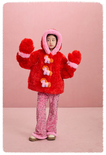 ショートコート・ジャケット・ジャンパー poco blush | Pony Doll Soybean Cotton Jacket ソイファイバー 中綿 ジャケット【mh0020010】