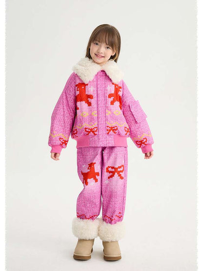 ロングパンツ・スウェットパンツ poco blush | Stick Needle Lamb Fleece Pants シープボア 防風防水 フリースパンツ【mh0020017】