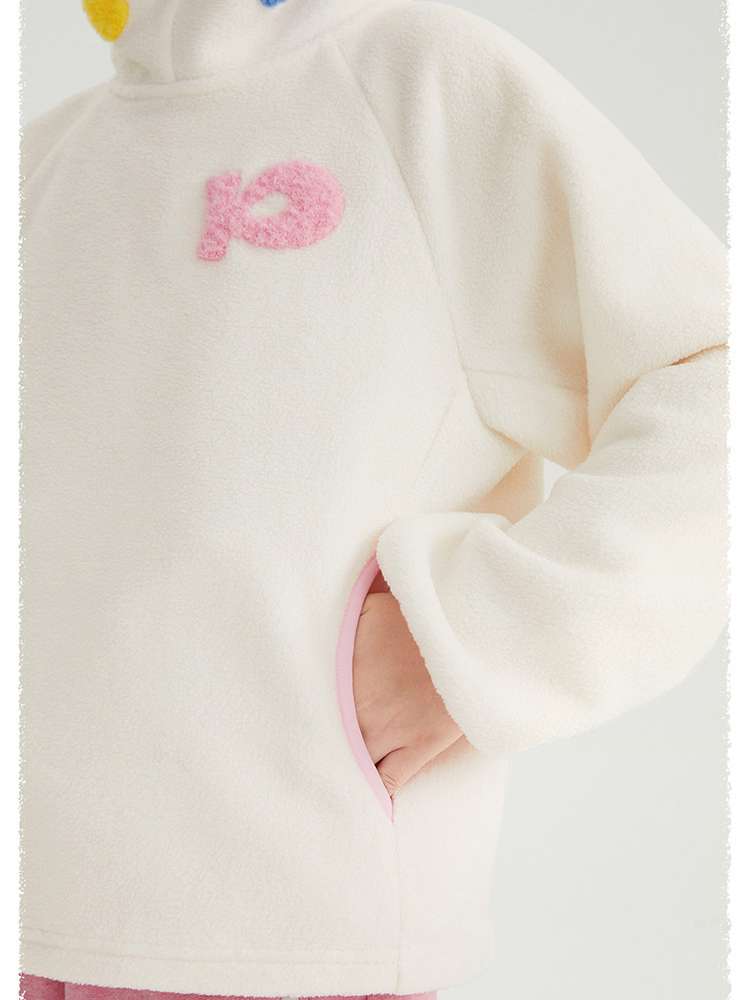 トレーナー・フーディ poco blush | Strawberry Cake Fleece Sweatshirt 立体ドール付き 裏起毛トレーナー【mh0020027】
