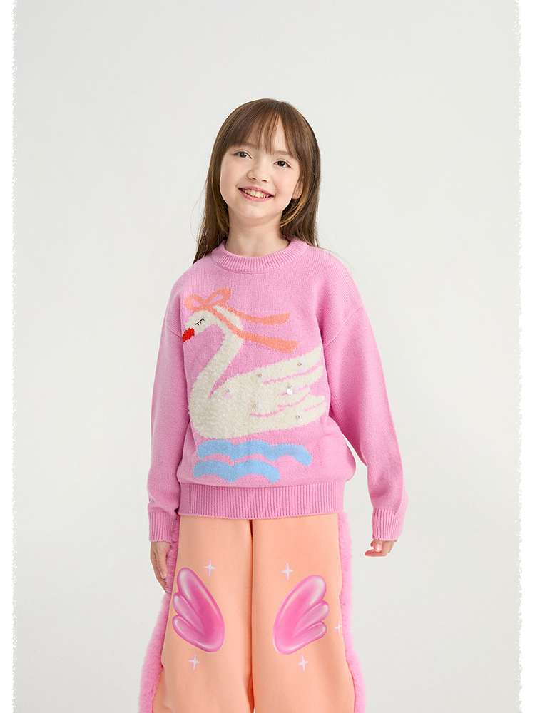 ロングパンツ・スウェットパンツ poco blush | Swan Wings Fleece Sweatpants 裏起毛 スウェットパンツ【mh0020018】