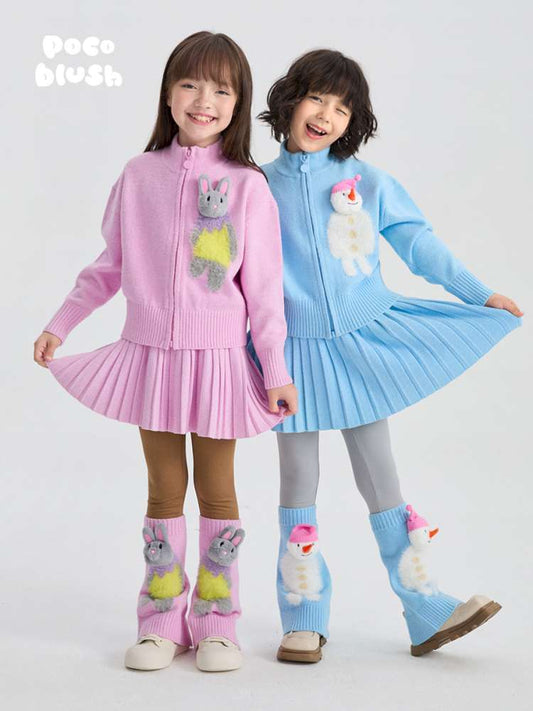 長袖セットアップ poco blush | Warm Knit Skirt Suit 裏起毛 ニット セットアップ【mh0020035】