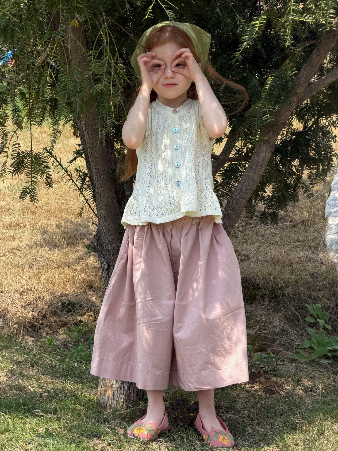 Pointelle Knit Vest アイレット ノースリーブトップス【mh0013054】 Jianzidan タンクトップ・キャミソール・ノースリーブトップス
