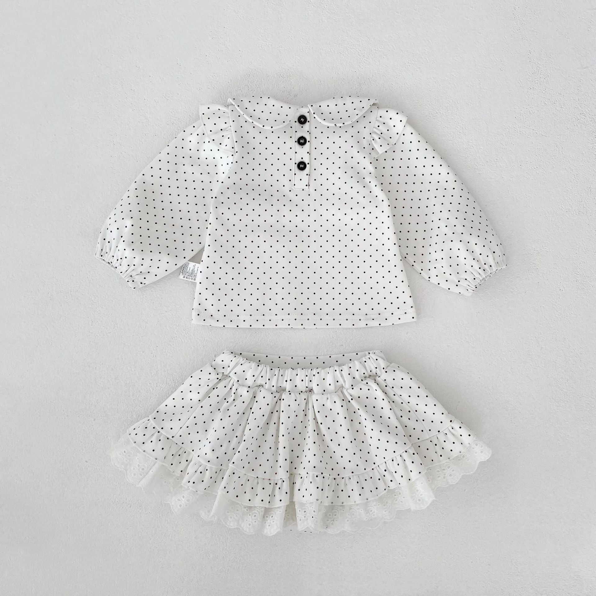 Polka Dot Blouse & Pants Set ドット柄 ブラウスセットアップ【mh0012398】 Engepapa