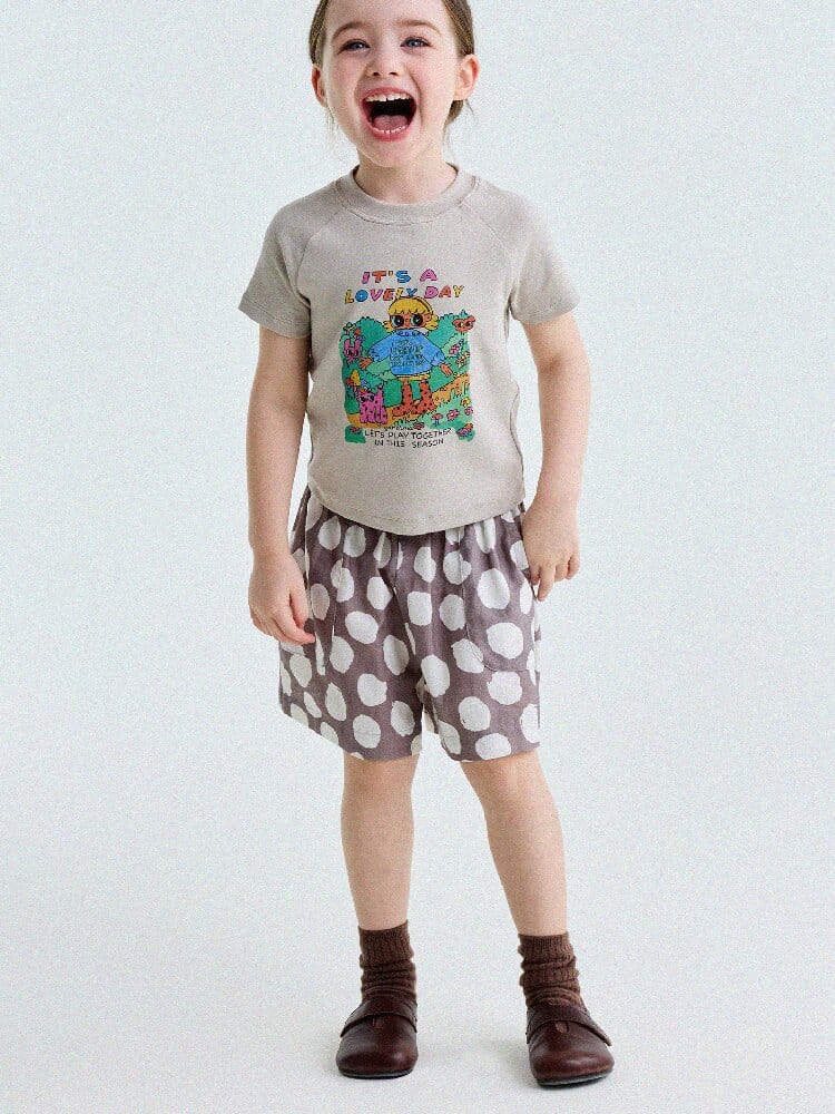 Polka Dot Cotton Linen Breathable Shorts ドット柄 ショートパンツ【mh0013206】 yunerma ハーフパンツ・ショートパンツ