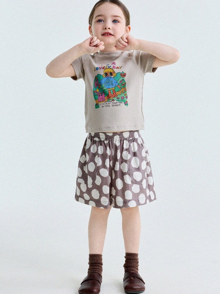 Polka Dot Cotton Linen Breathable Shorts ドット柄 ショートパンツ【mh0013206】 yunerma ハーフパンツ・ショートパンツ