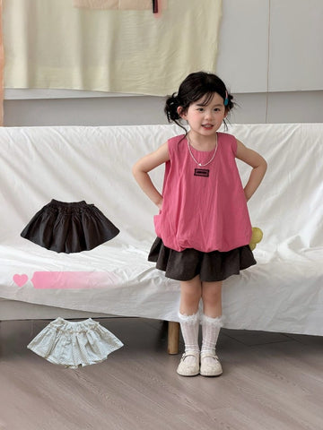 Polka Dot Cotton Ruffle Skort ドット柄 コットン キュロットパンツ【mh0012749】 MaiTianJi ハーフパンツ・ショートパンツ
