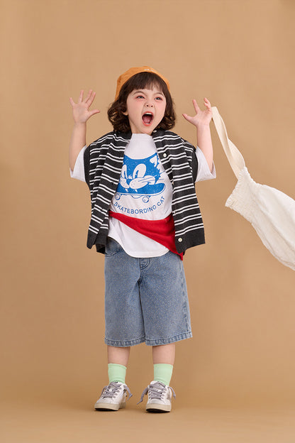 Polka Dot Denim Trousers ドット柄 デニム パンツ【mh0012374】 HEY BOOBII