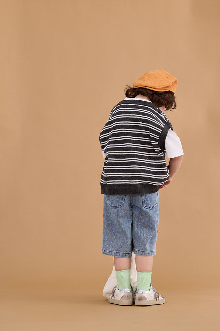 Polka Dot Denim Trousers ドット柄 デニム パンツ【mh0012374】 HEY BOOBII