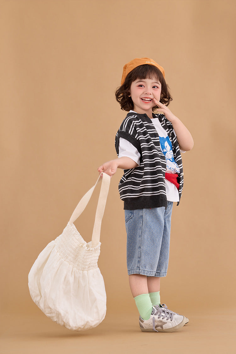 Polka Dot Denim Trousers ドット柄 デニム パンツ【mh0012374】 HEY BOOBII