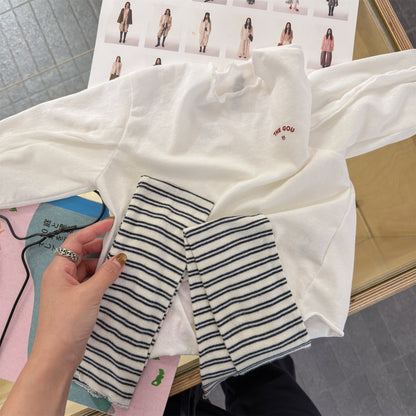 Polka Dot Long Sleeve Top ドット柄 長袖 Tシャツ【mh0012464】 ADbaby 長袖Tシャツ