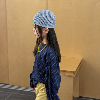 Polka Dot Long Sleeve Top ドット柄 長袖 Tシャツ【mh0012464】 ADbaby 長袖Tシャツ