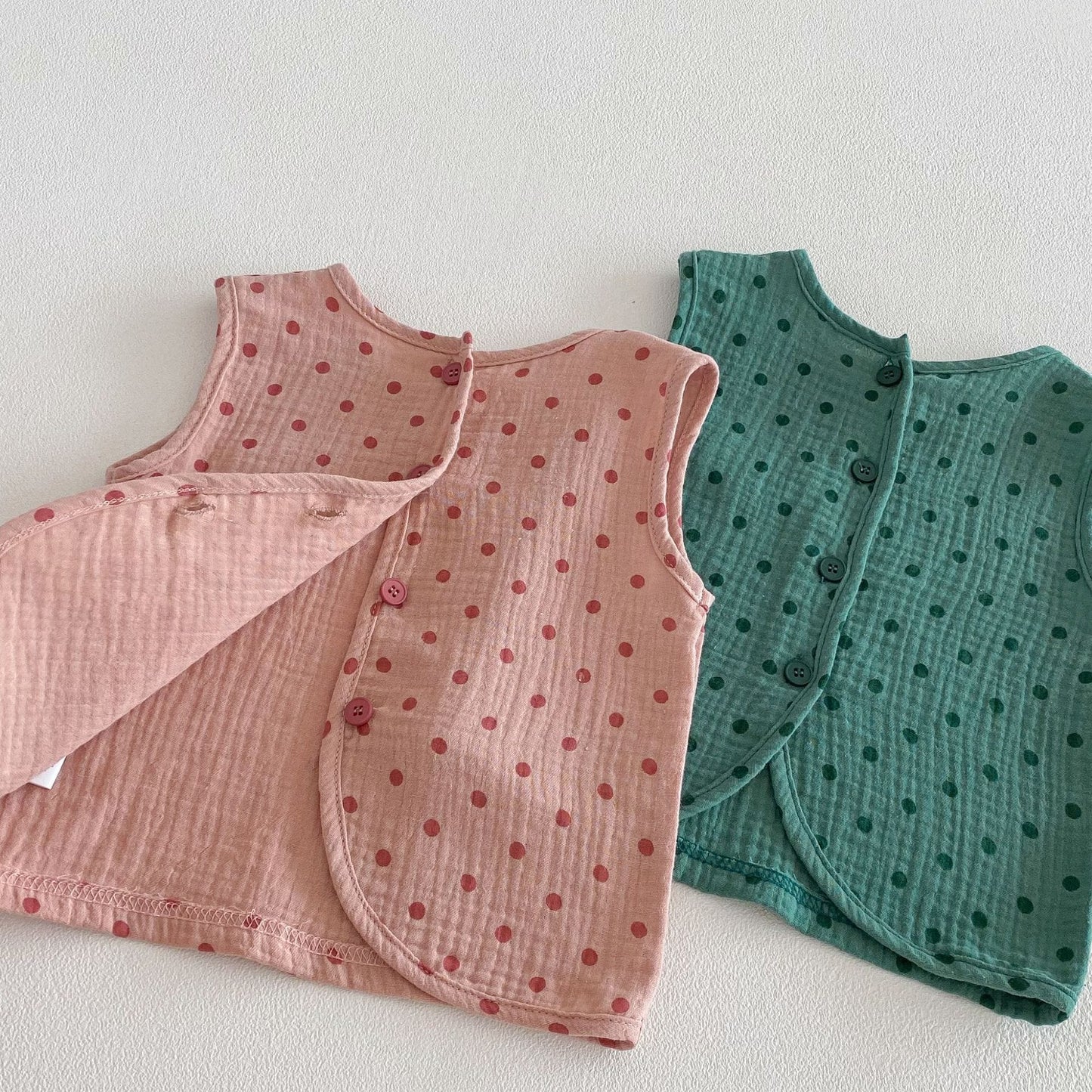 Polka Dot Sleeveless Set-up ドット柄 ノースリーブ セットアップ【mh0012724】 angou ノースリーブセットアップ