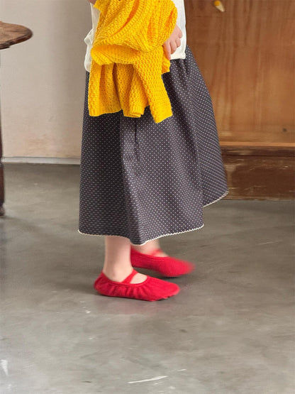Polka Dot Wide Leg Capri Pants ドット柄 ワイドパンツ カプリパンツ【mh0012310】 Jianzidan