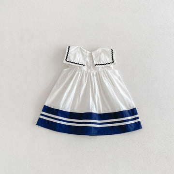 Preppy Bow Navy Princess Dress セーラーカラー リボン 半袖 ワンピース【mh0012714】 angou ノースリーブワンピース