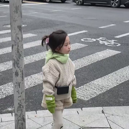 ケーブル編みクルーネックセーター【mh0010906】