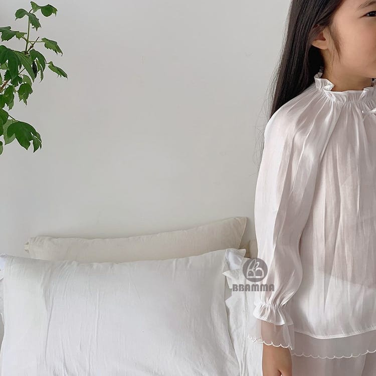Princess Lace Long Sleeve Pajama Set レース フリル 長袖 ルームウェア【mh0012680】 BBAMMA 長袖パジャマ