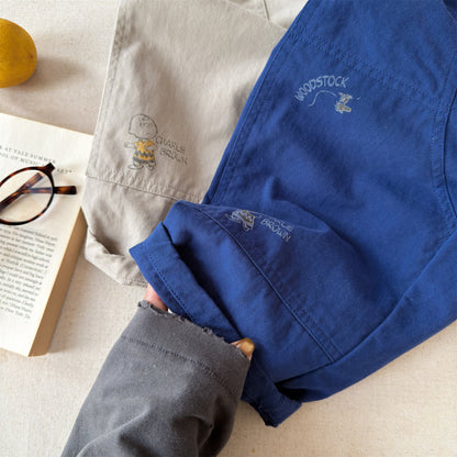 Print Cotton Tapered Pants プリント コットン テーパードパンツ【mh0012457】 ADbaby ロングパンツ・スウェットパンツ