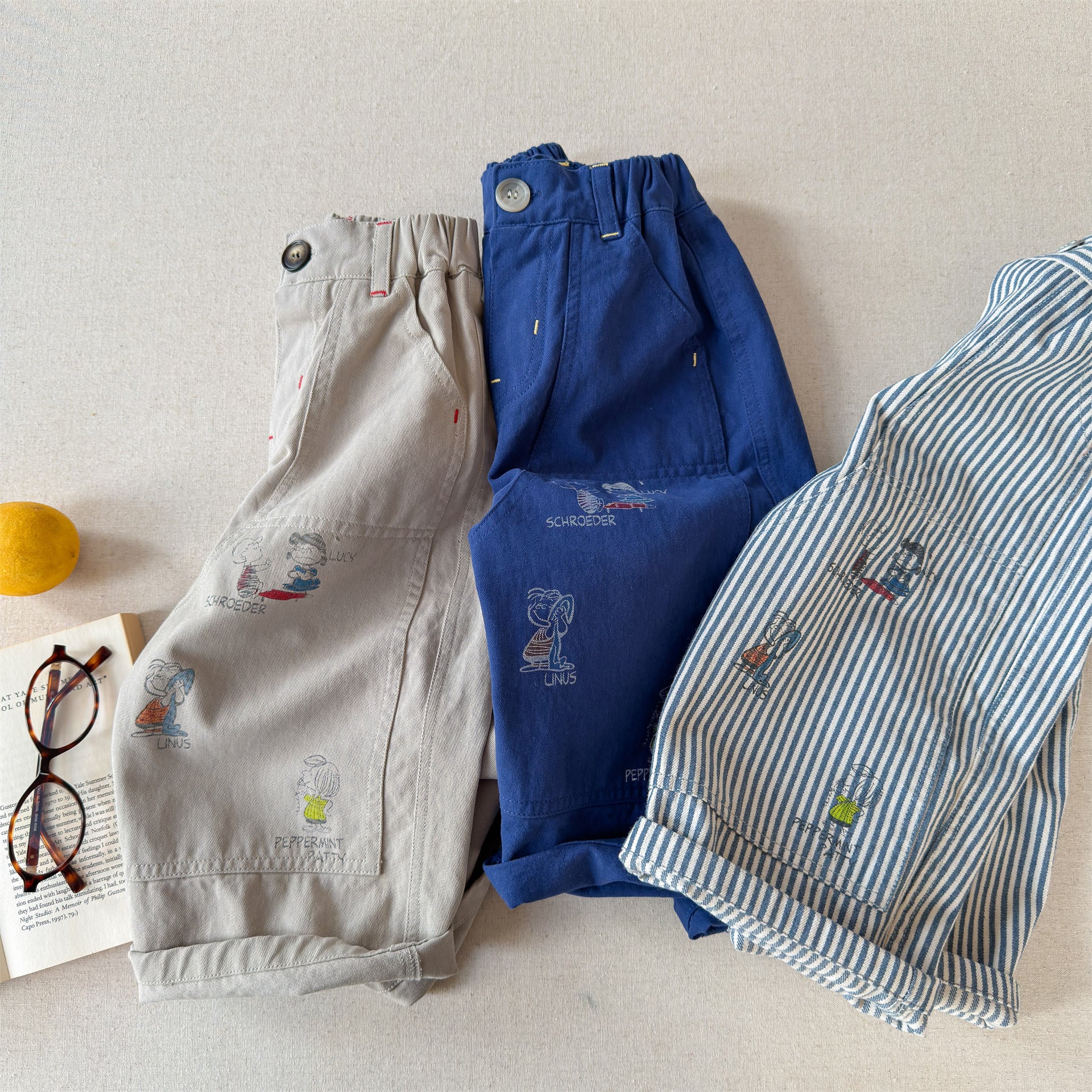 Print Cotton Tapered Pants プリント コットン テーパードパンツ【mh0012457】 ADbaby ロングパンツ・スウェットパンツ