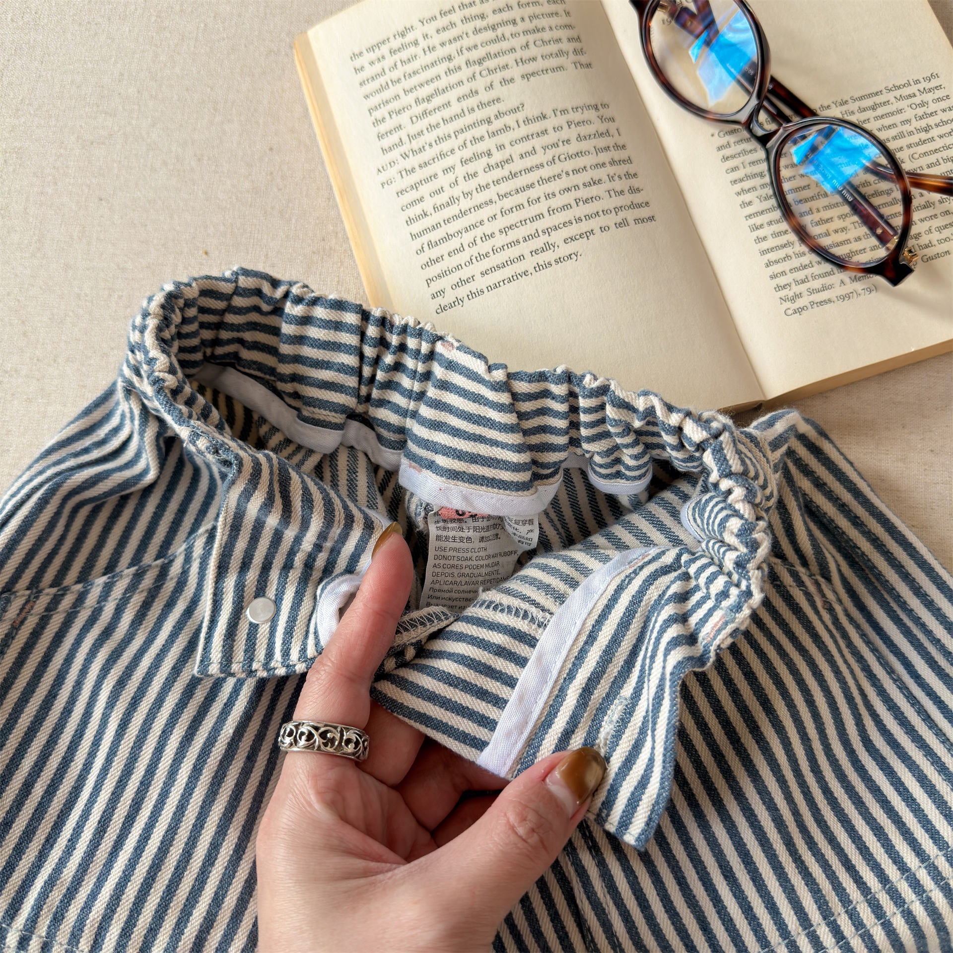 Print Cotton Tapered Pants プリント コットン テーパードパンツ【mh0012457】 ADbaby ロングパンツ・スウェットパンツ