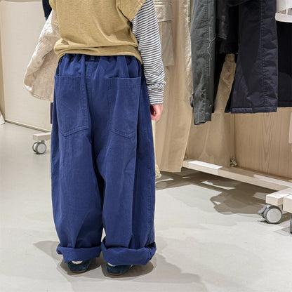 Print Cotton Tapered Pants プリント コットン テーパードパンツ【mh0012457】 ADbaby ロングパンツ・スウェットパンツ