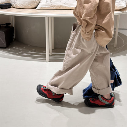 Print Cotton Tapered Pants プリント コットン テーパードパンツ【mh0012457】 ADbaby ロングパンツ・スウェットパンツ