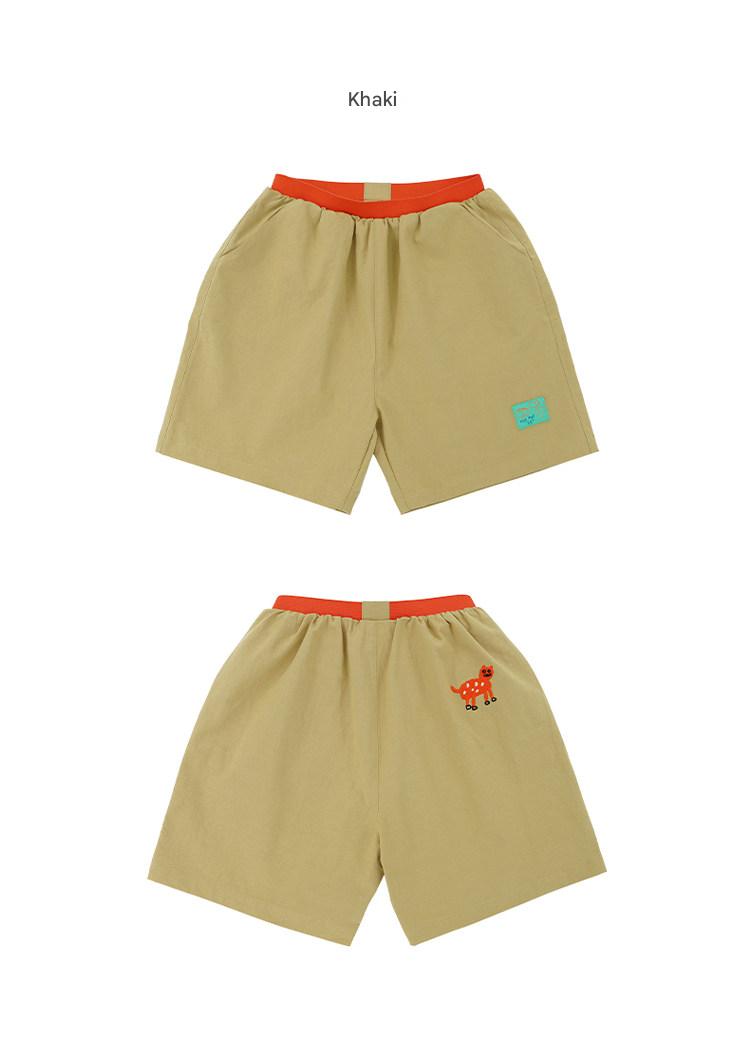 Printed Beach Shorts イラスト ハーフパンツ【mh0013102】 RICE & SKY ハーフパンツ・ショートパンツ