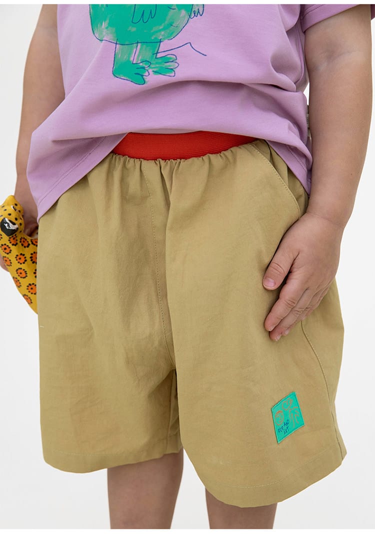 Printed Beach Shorts イラスト ハーフパンツ【mh0013102】 RICE & SKY ハーフパンツ・ショートパンツ