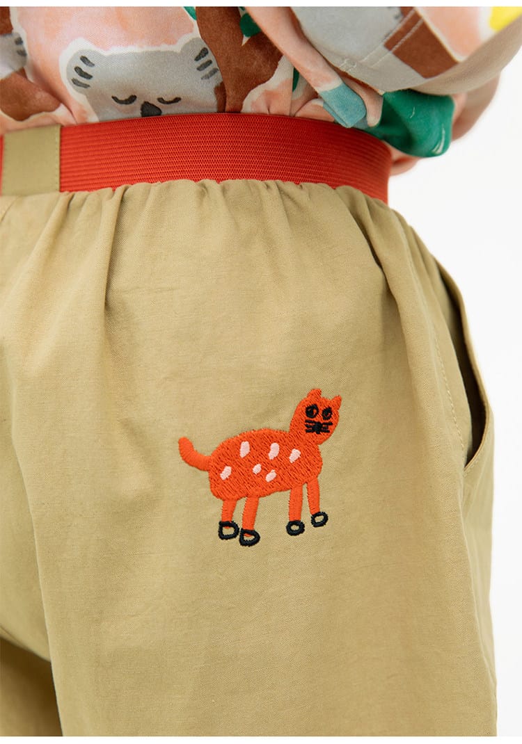 Printed Beach Shorts イラスト ハーフパンツ【mh0013102】 RICE & SKY ハーフパンツ・ショートパンツ