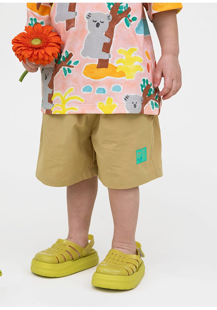 Printed Beach Shorts イラスト ハーフパンツ【mh0013102】 RICE & SKY ハーフパンツ・ショートパンツ