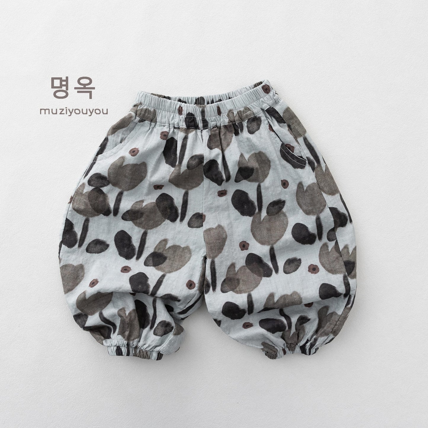 Printed Breathable Bloomers コクーン ルーズパンツ【mh0013138】 Apricot / 80cm 명옥 muziyouyou ロングパンツ・スウェットパンツ