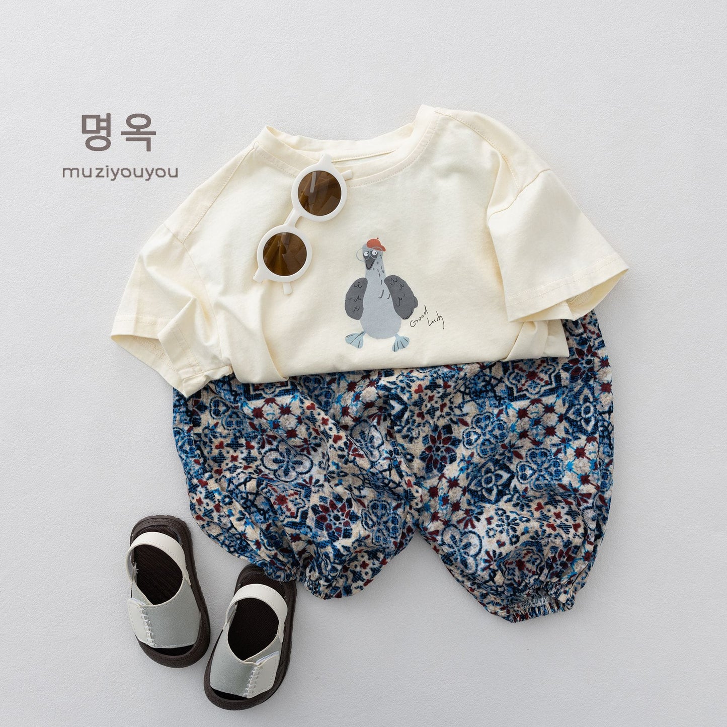 Printed Breathable Bloomers コクーン ルーズパンツ【mh0013138】 명옥 muziyouyou ロングパンツ・スウェットパンツ