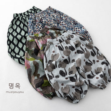 Printed Breathable Bloomers コクーン ルーズパンツ【mh0013138】 명옥 muziyouyou ロングパンツ・スウェットパンツ