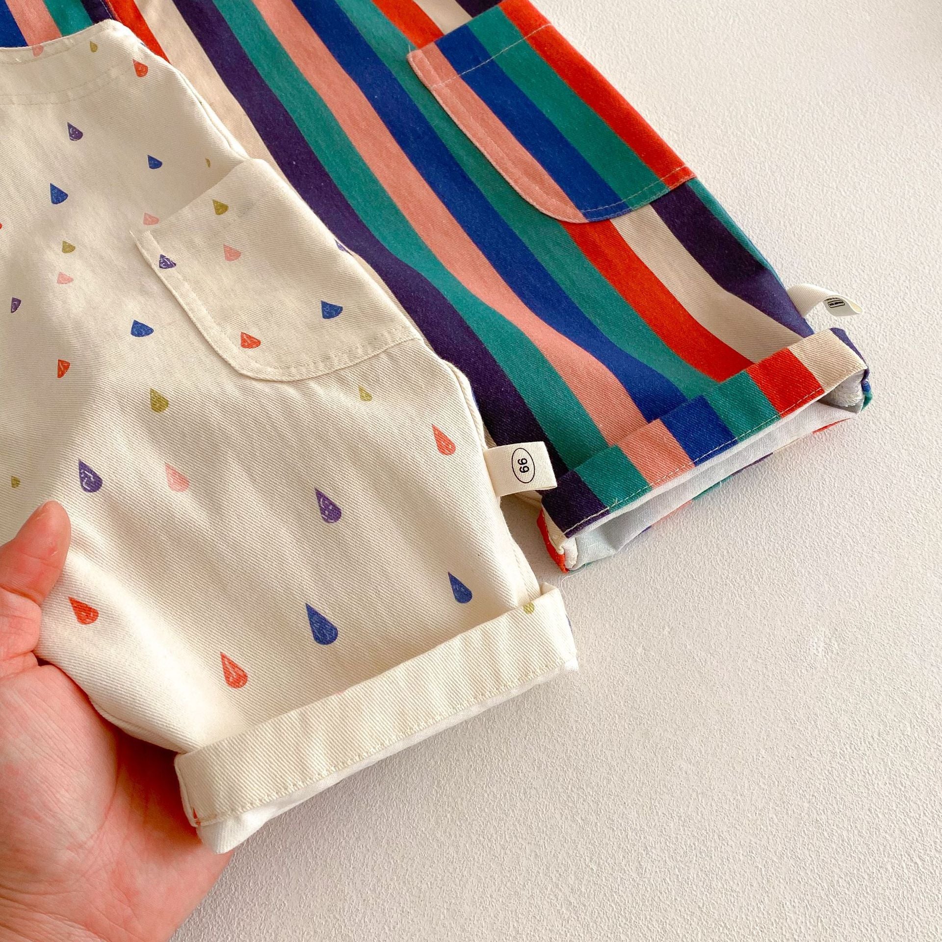 Printed Cotton Overalls プリント オーバーオール【mh0012337】 Beitaoya